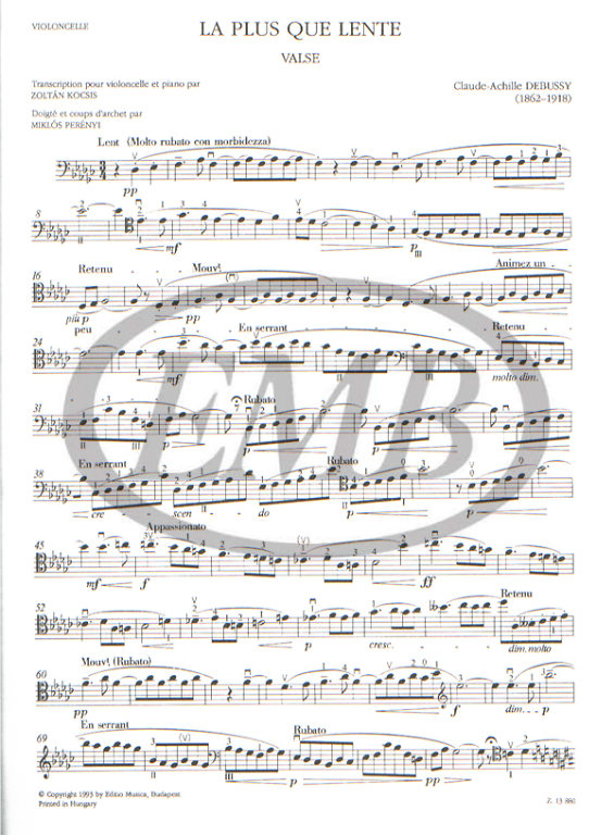 DEBUSSY C. - MAS QUE LENTO -