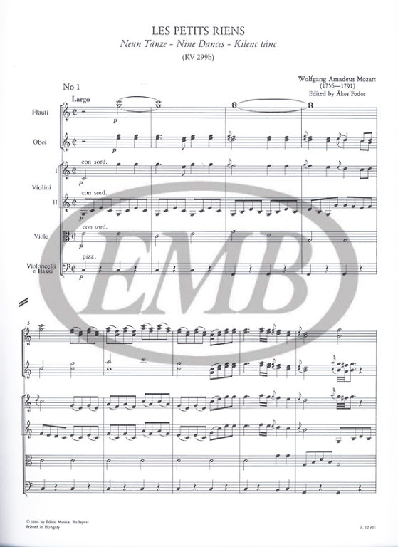 MOZART W.A. - PETITS RIENS (C) -