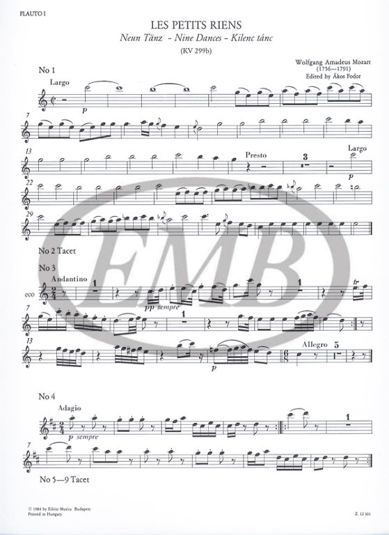 MOZART W.A. - PETITS RIENS (C) -