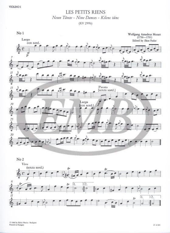 MOZART W.A. - PETITS RIENS (C) -
