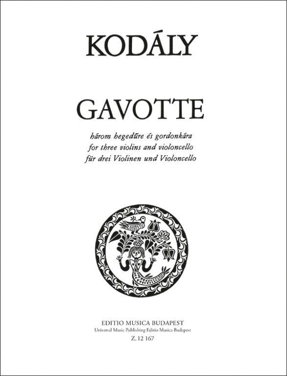 KODALY Z. - GAVOTA (SC+PT)                     3V/VC -