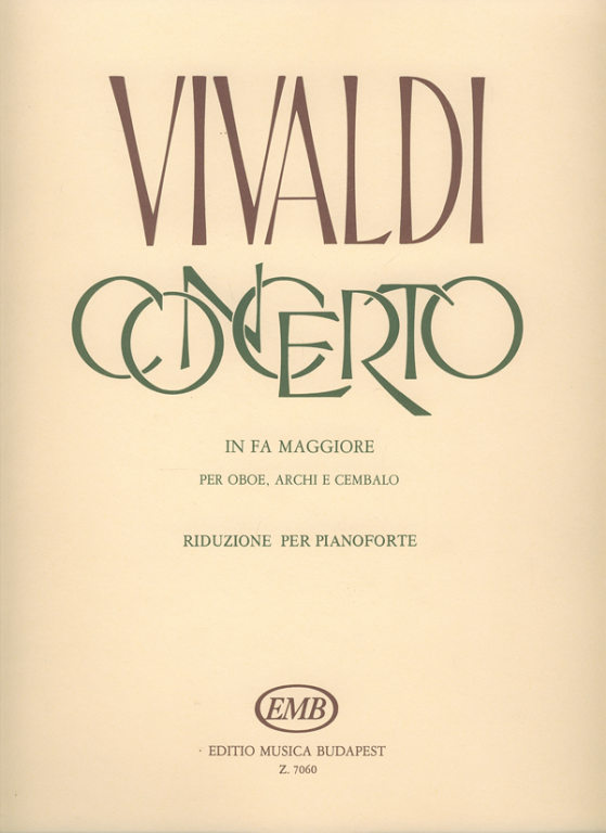 VIVALDI A. - CONCIERTO FA M F VII/12 OP.45 Nº5 - RV.457