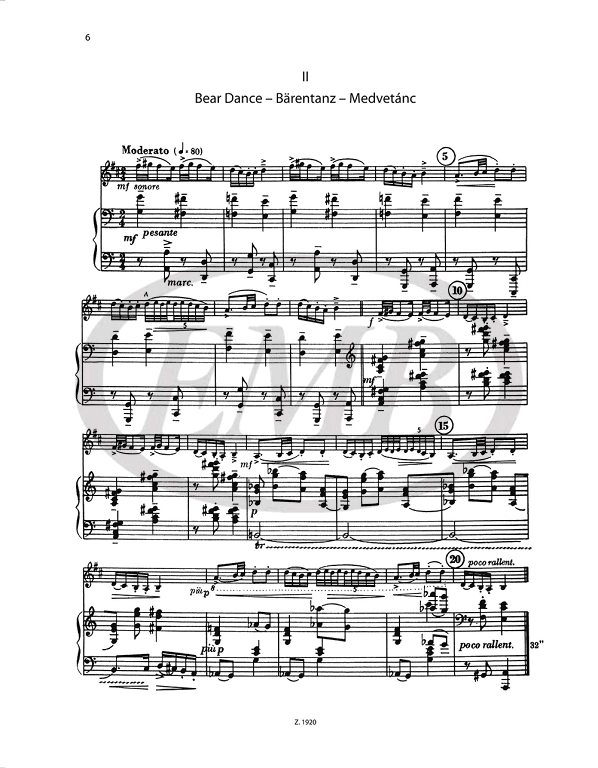 BARTOK B. - SONATINA -