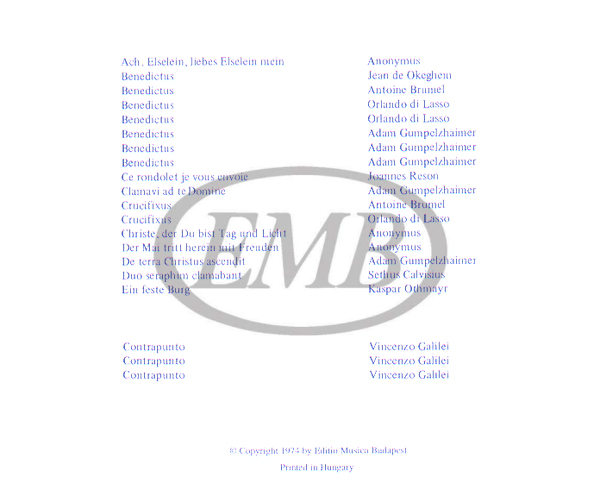 ALBUM - SCHOLA CANTORUM V.1 -