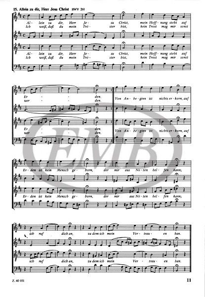BACH J.S. - CORALES A 4 VOCES (388) -