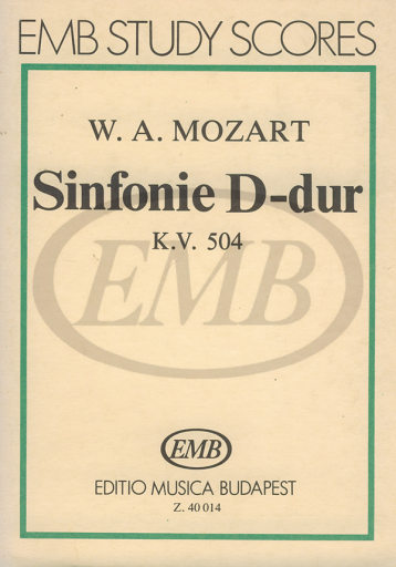 MOZART W.A. - SINFONIA Nº38 RE M PRAGUE - KV.504 (BOLSILLO)