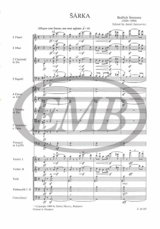 SMETANA B. - POEMA SINFONICO Nº3 SARKA -