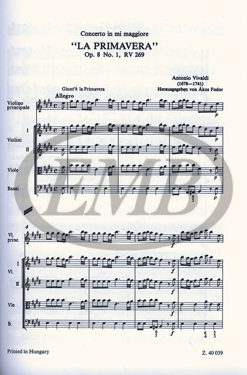 VIVALDI A. - CONCIERTOS LAS ESTACIONES - OP.8 (BOLSILLO)