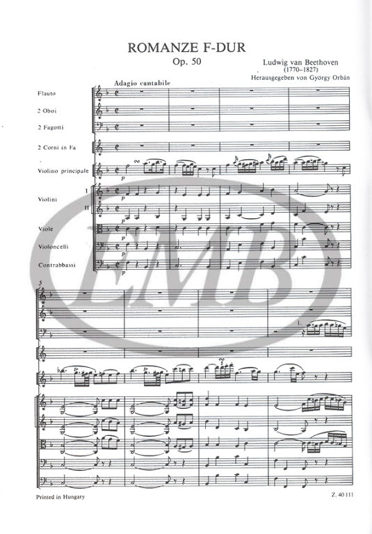 BEETHOVEN L.V. - ROMANZAS OP.40/50 (V) -(BOLSILLO)