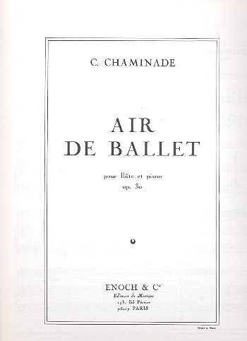 CHAMINADE C. - AIRE DE BALLET -