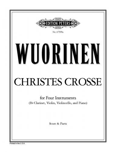 WUORINEN CH. -CHRISTES CROSSE (AFTER THOMAS MORLEY) [TASHI VERSION]