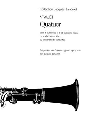 VIVALDI A. - CUARTETO CLARINETE (PARTITURA Y PARTES)