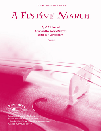 HAENDEL G.P/WILCOTT R. - A FESTIVE MARCH CUERDAS