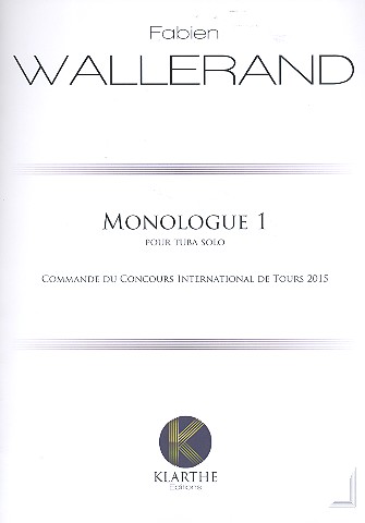 WALLERAND F. - MONOLOGUE I - TUBA SOLA