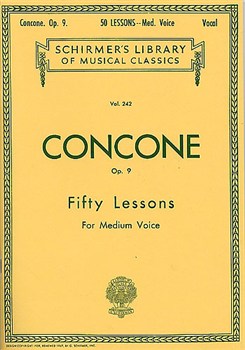 CONCONE G. - LECCIONES (50) (VOZ MEDIA) - OP.9