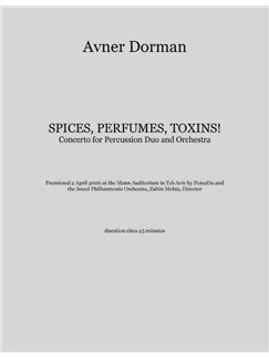 DORMAN A. - SPICIS, PERFUMES TOXINS - SOLO PARTS