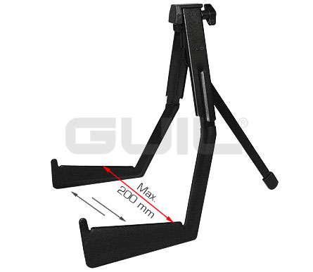 SOPORTE GUITARRA.- GUIL UNIVERSAL  REGULABLE CON FUNDA TERCIOPELO