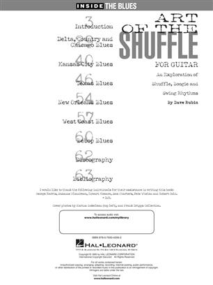RUBIN D. - ART OF THE SHUFFLE (CD) (TABLATURA) -