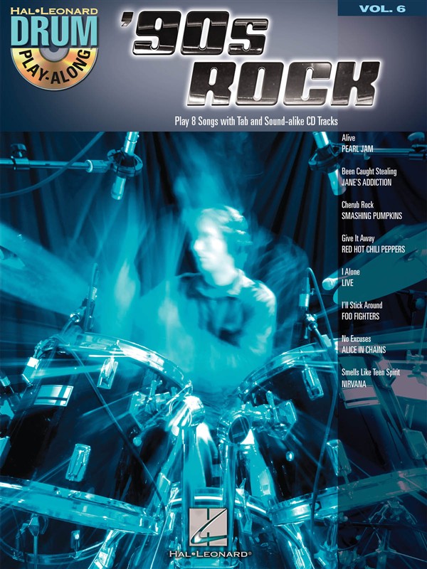 ALBUM. - ROCK 90s PLAY ALONG DRUM Vº 6 +CD