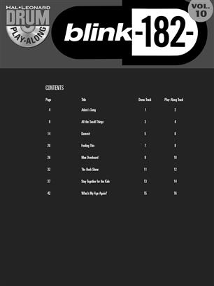 BLINK- PLAY ALONG DRUM Vº10 +CD BLINK-182