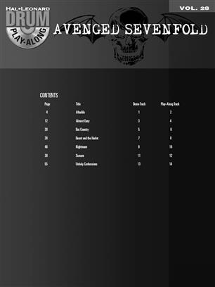 AVENGED SEVENFOLD - PLAY ALONG DRUM Vº28+CD