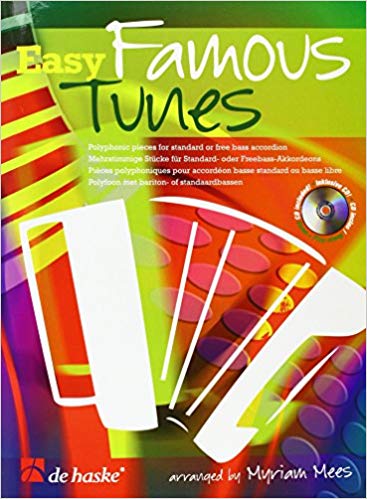 ALBUM - EASY FAMOUS TUNES +CD ACORDEON