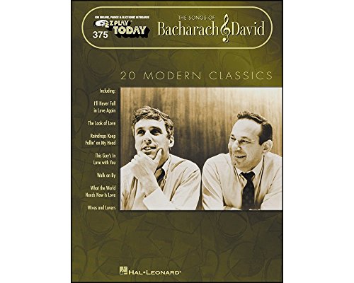 BACHARACH &DAVID - E-Z PLAY TODAY 375 THE SONGS OF
