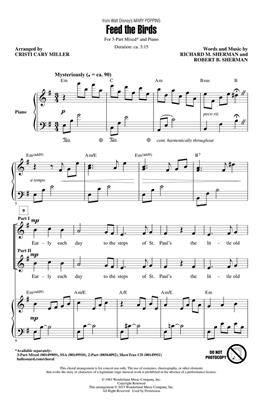 SHERMAN B.- FEED THE BIRDS ARR. C.C. MILLER CORO 3 PARTS