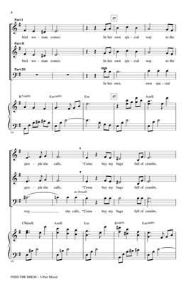 SHERMAN B.- FEED THE BIRDS ARR. C.C. MILLER CORO 3 PARTS