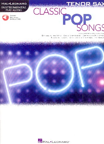 ALBUM - CLASSIC POP SONGS - TENOR SAXOPHONE - INSTRUMENTAL PLAY ALONG (+AUDIO DESCARGABLE)