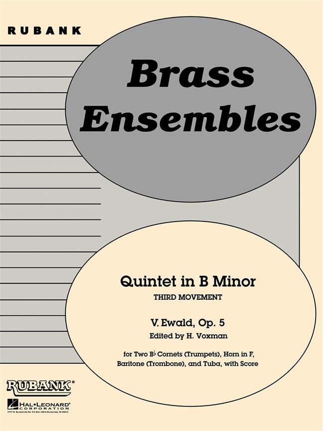 EWALD V. - QUINTETO SI m OP.5 VIENTO METAL