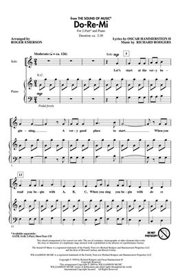 HAMMERSTEIN /RODGERS - DO, RE, MI - CORO SA - ARR.EMERSON -