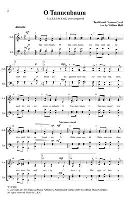 ANONIMO /HALL W. ARR. - O TANEMBAUM CORO SATB A CAPELLA