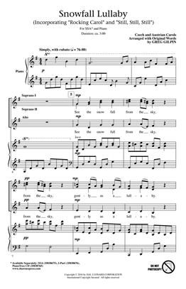 ANONIMO - SNOWFALL LULLABY -ARR GILPIN CORO SSA
