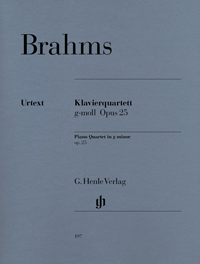 BRAHMS J. - CUARTETO CON PIANO Nº1 SOL m - OP.25 URTEXT