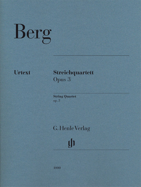 BERG A. - CUARTETO CUERDA OP.3 URTEXT (P)