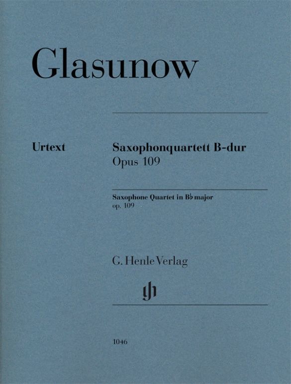 GLAZUNOV A. - CUARTETO - OP.109 SI b M (PARTES) URTEXT