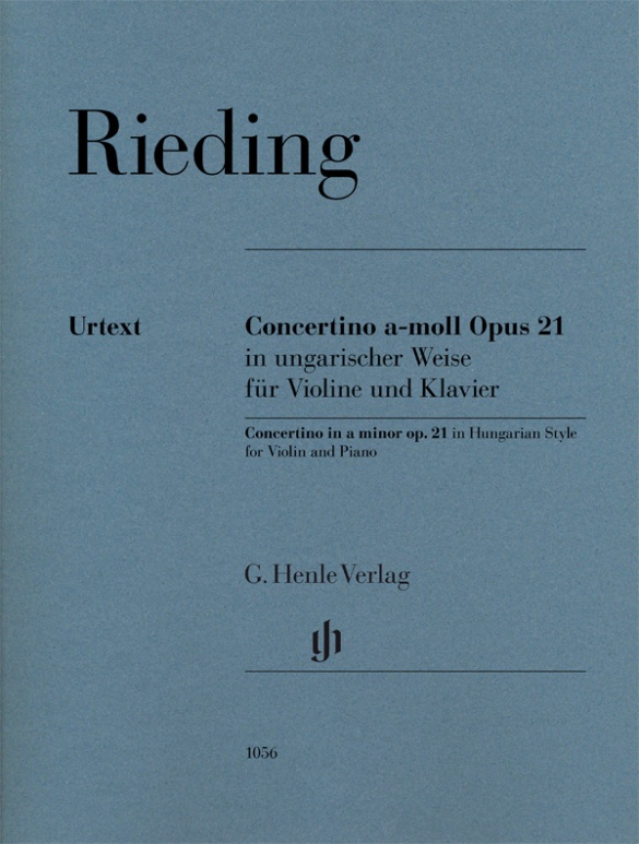 RIEDING O. - CONCERTINO RE m  OP.21 AL ESTILO HUNGARO (VP) URTEXT