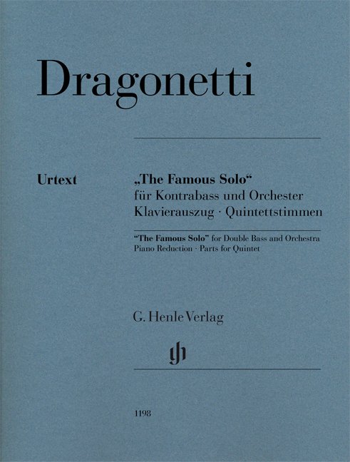 DRAGONETTI D. - SOLO MI m (FAMOSO)  URTEXT -