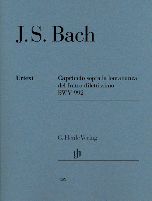 BACH J. S. - CAPRICCIO SOPRA LA LONTANANZA DEL FRATRO DILETTISSIMO BWV992 URTEXT