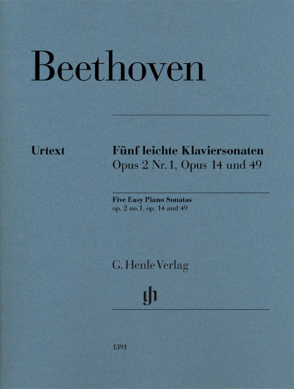 BEETHOVEN L.V. - SONATAS PIANO FACILES (5) OP.2 Nº1- OP.14 Y OP.49
