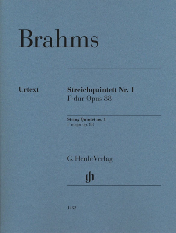 BRAHMS J. - QUINTETO Nº1 FA M (PT)  2V/2VA/VC - OP.88 URTEXT
