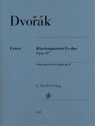 DVORAK A. - CUARTETO CON PIANO MI b M OP.87 PARTES URTEXT