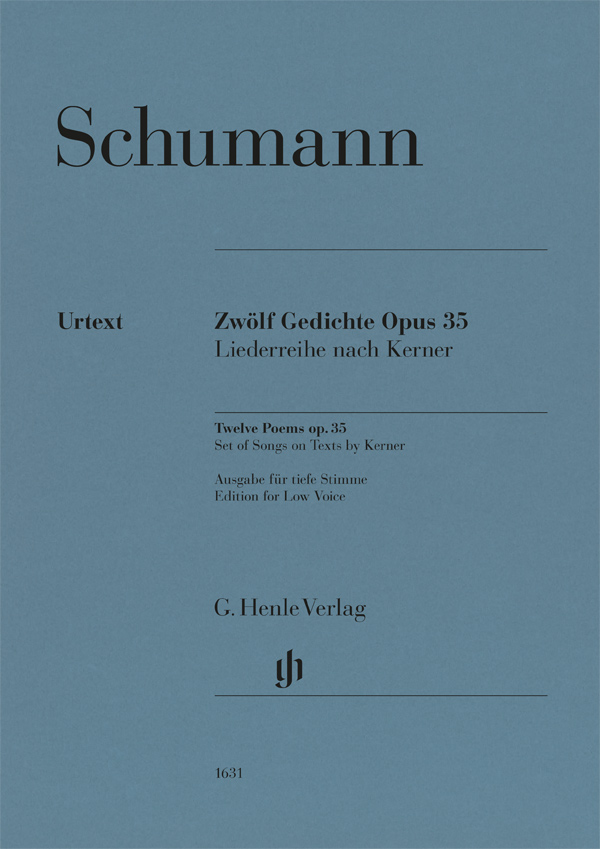 SCHUMANN R. - POEMAS (CANCIONES) SOBRE TEXTO KERNER OP.35 (12) VOZ BAJA