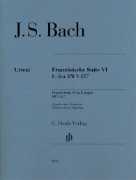 BACH J.S - SUIT FRANCESA Nº 6 MI M BWV 817 URTEXT
