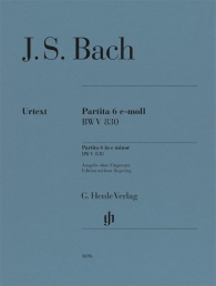 BACH J.S. - PARTITA Nº6 MI m M BWV.830 URTEXT