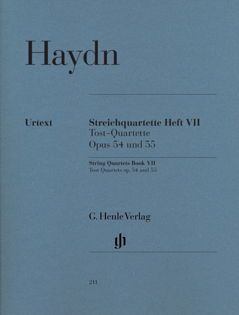 HAYDN J. - CUARTETOS V.7 URTEXT (PT)  2V/VA/VC - OP.54 y OP.55