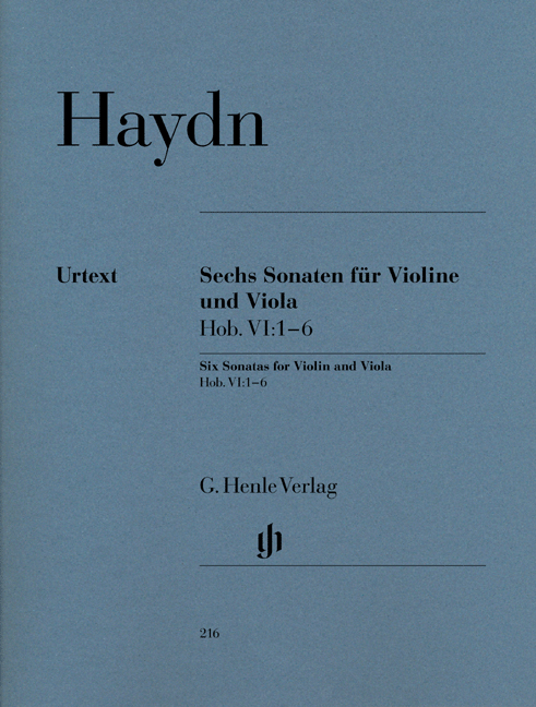 HAYDN J. - SONATAS VIOLIN Y VIOLA (6) HOB.VI 1-6 URTEX