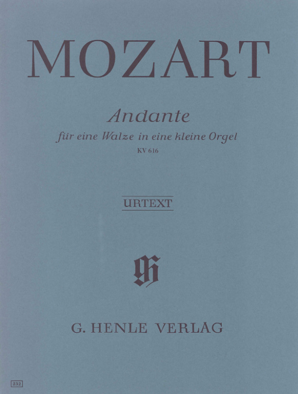 MOZART W.A. - ANDANTE FUER EINE WALZE IN EINE KLEINE ORGEL KV616