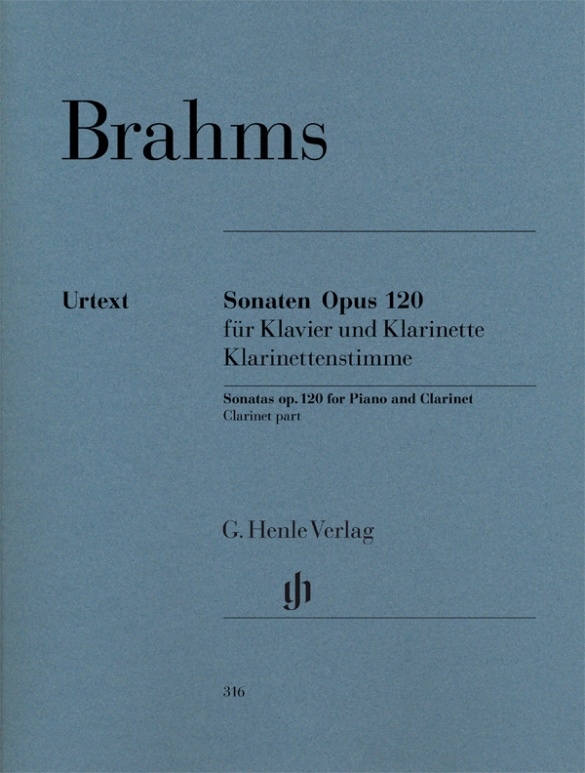 BRAHMS J. - SONATAS OP.120  URTEXT - SOLO CLARINETE